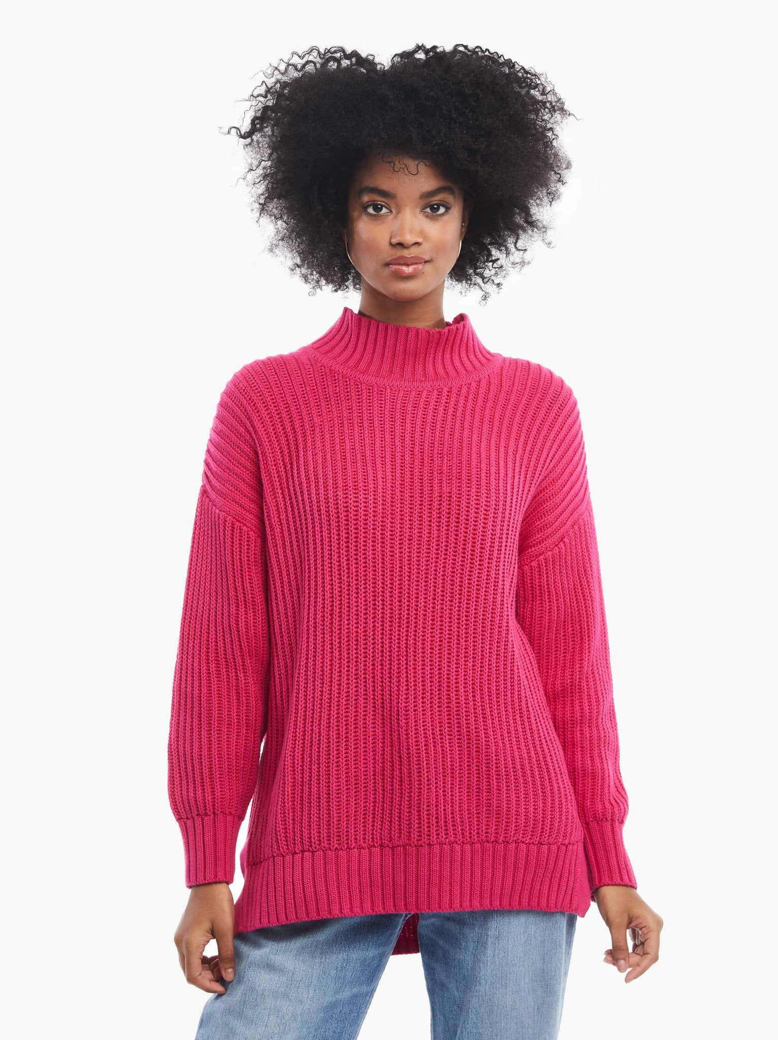 Rose Relaxed Sweater Tunic
